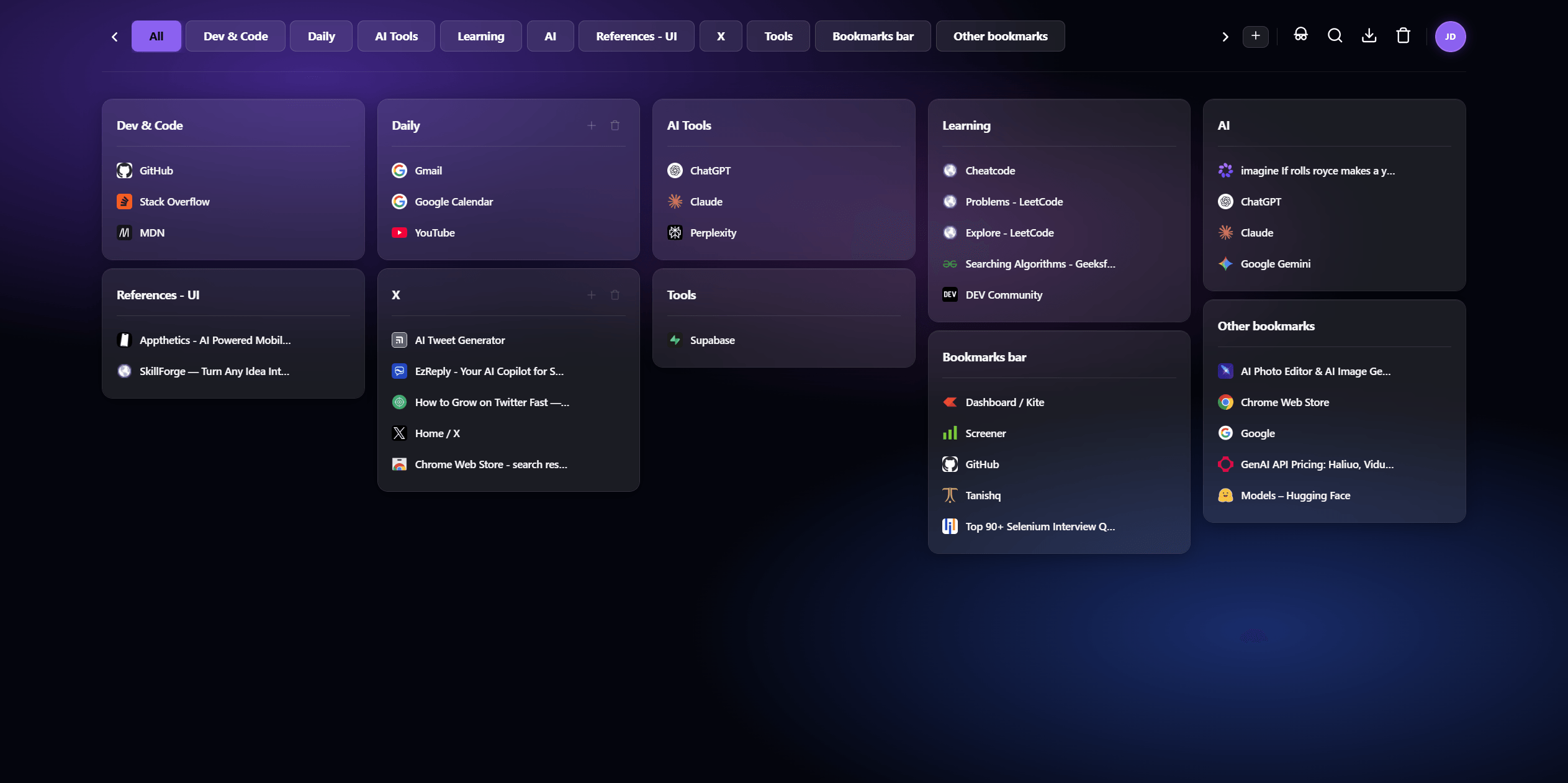 Purple theme